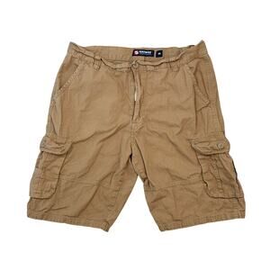 SouthPole brown cargo shorts baggy 38 ripstop y2k style beach wear